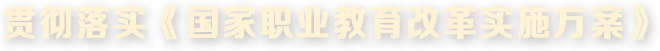 貫徹落實(shí)《國(guó)家職業(yè)教育改革實(shí)施方案》